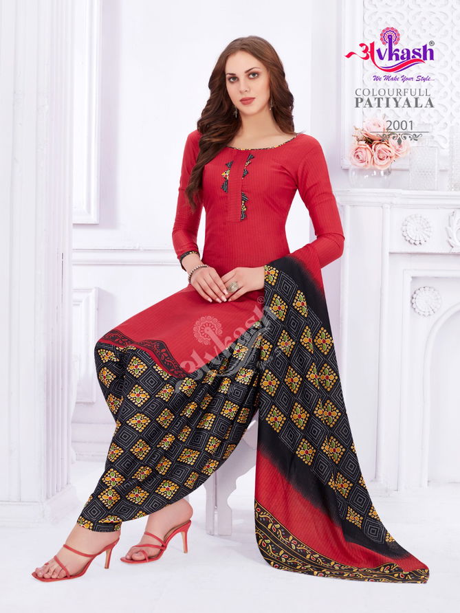 Avkash Colourfull Patiyal 2 Casual Daily Wear Cotton Printed Collection